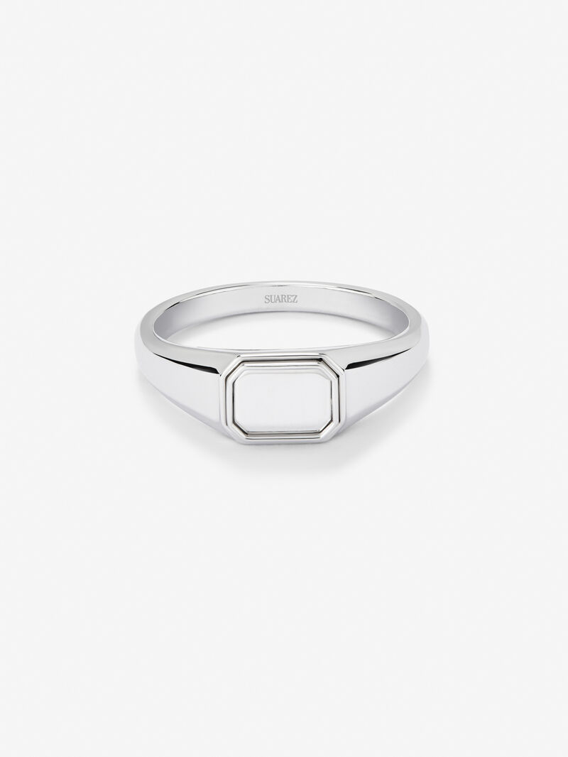 Small 925 silver signet ring image number 2