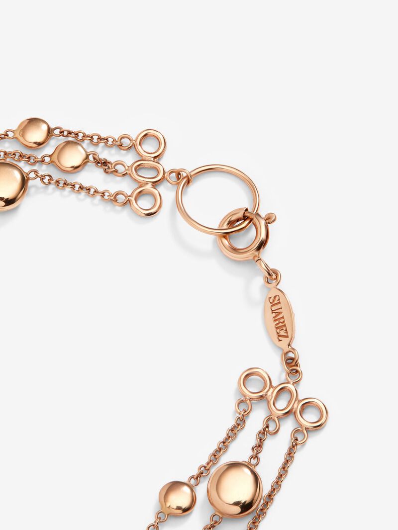18K rose gold double bracelet image number 4