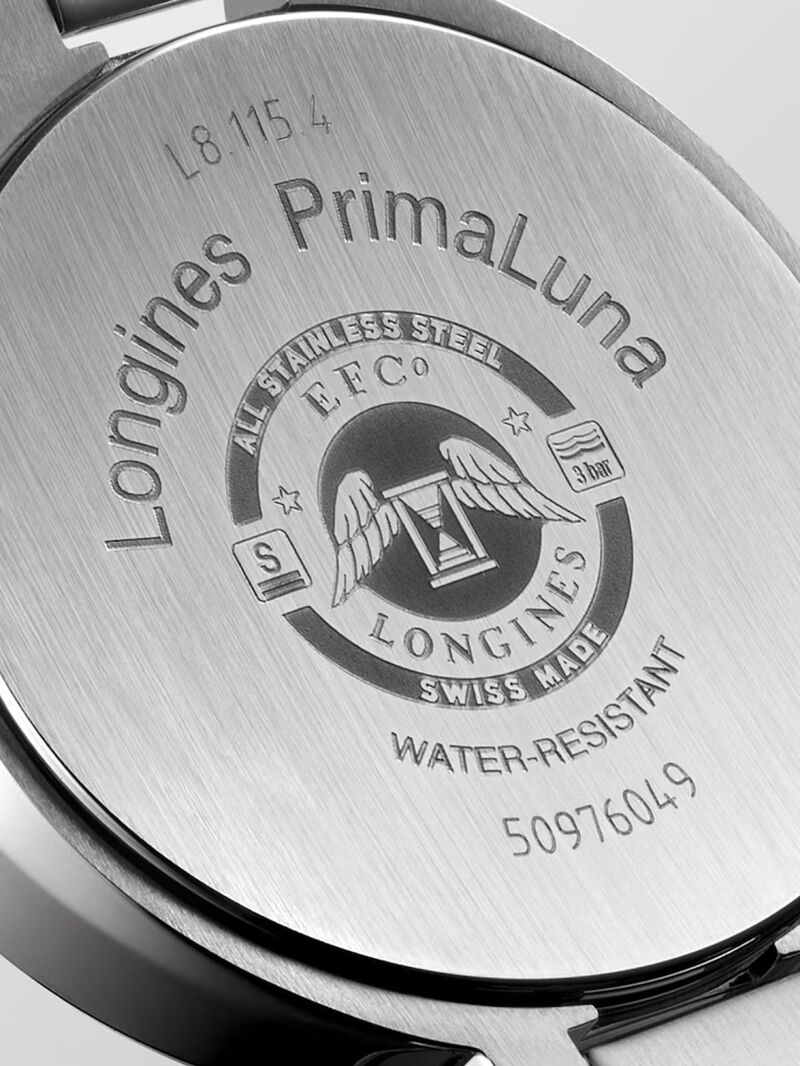 Longines Primaluna stainless steel watch with sapphire crystal and automatic movement image number 4