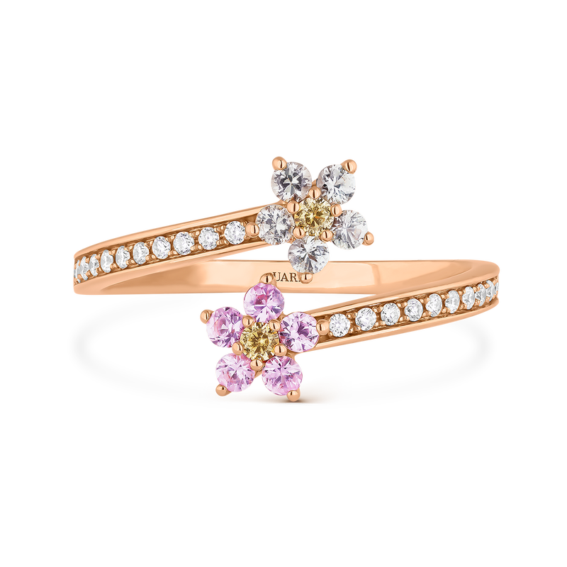 Anillo de Frida de Oro rosa con zafiro, SO21092-ORDZRZV_V