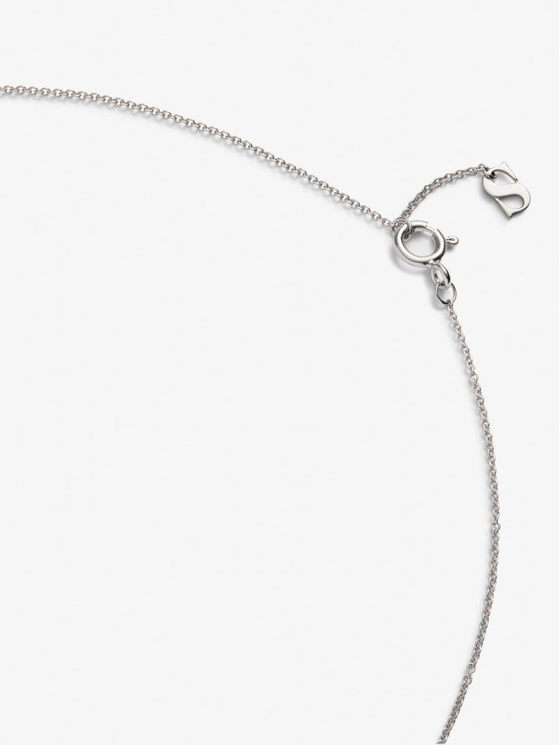 18K white gold pendant with 0.5 ct brilliant and baguette cut diamonds image number 4