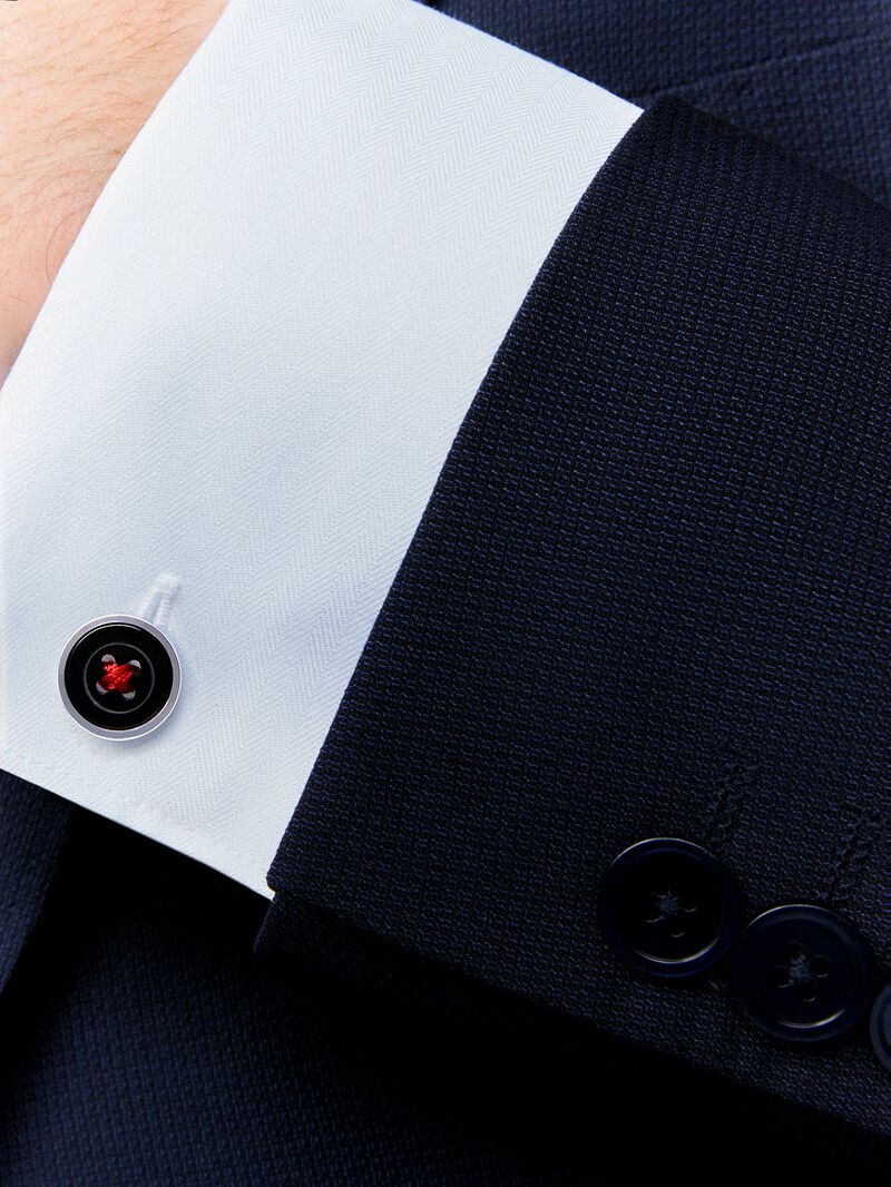 925 Silver and Onyx Cufflinks image number 1