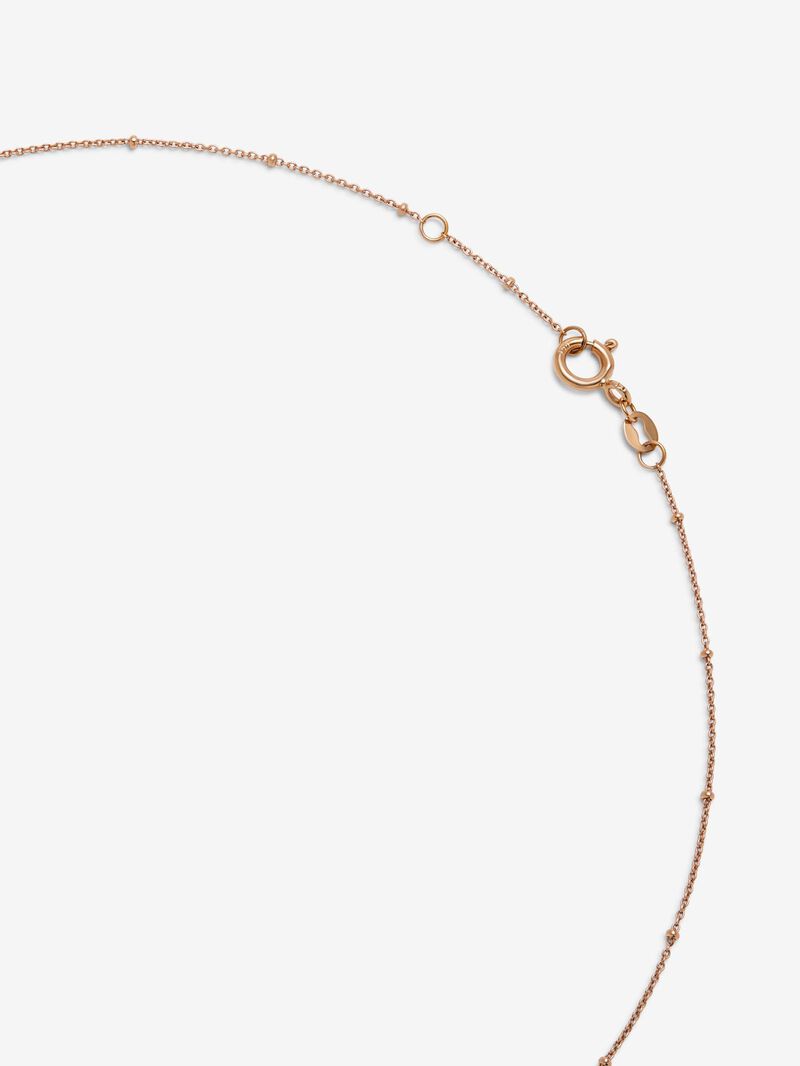 18K rose gold pendant with brilliant cut diamond with a total of 0.01 cts image number 4