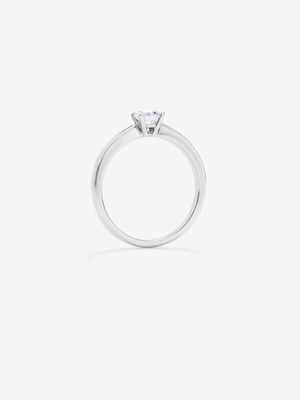Anillo de Compromiso de Oro blanco con diamante, SL12003-00D050HVVS2N_V