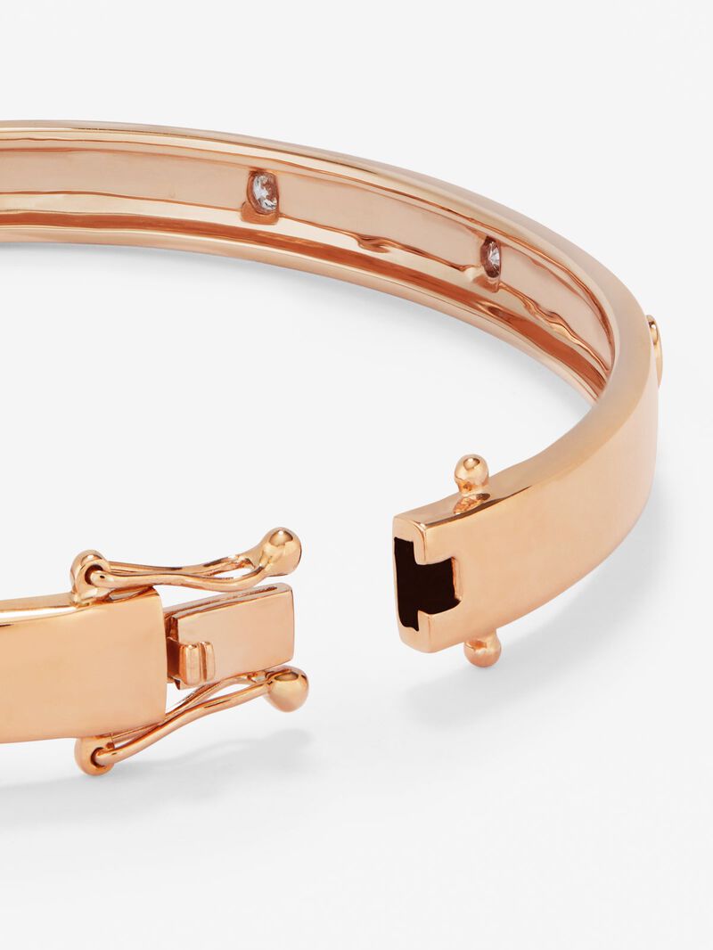 18K rose gold bracelet bracelet with diamonds image number 4