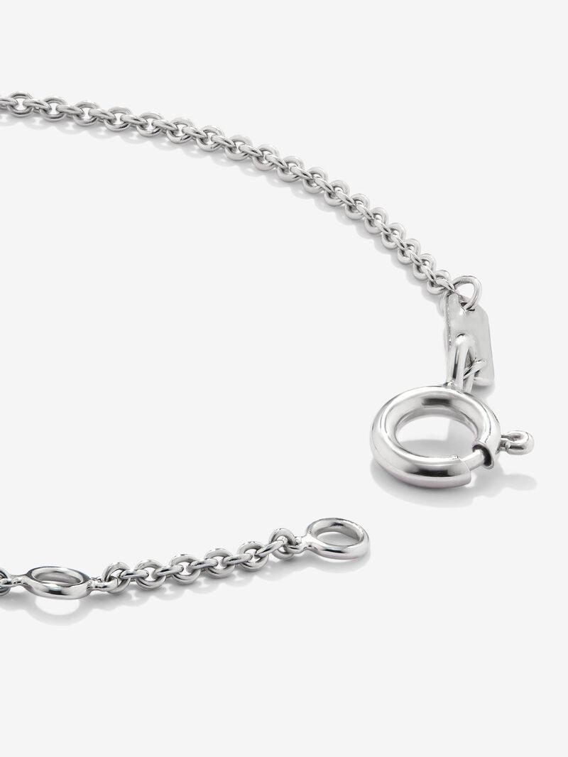 18K White Gold Diamond Chain Bracelet image number 4