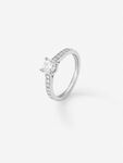 Anillo de Compromiso de Oro blanco con diamante, SL14001-00D040/DVVS2_V