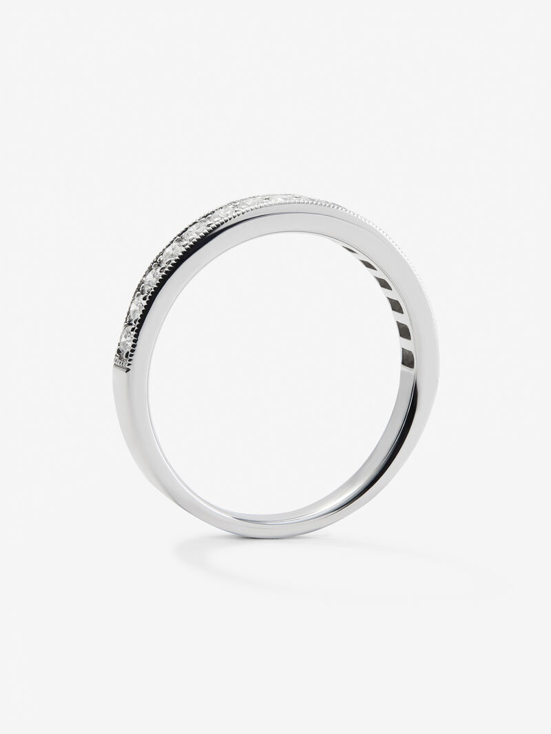 Half ring in 18K white gold with 16 brilliant-cut diamonds with a total of 0.29 cts image number 4