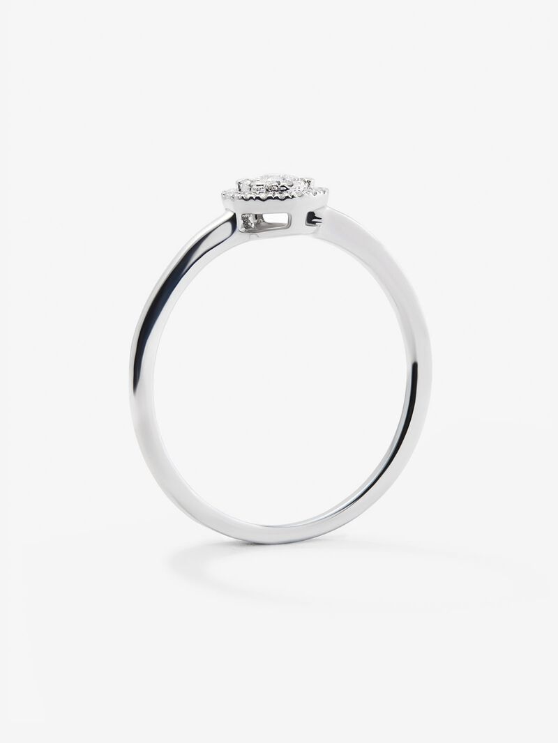 18kt white gold ring with 29 diamonds 0.10 carats image number 3