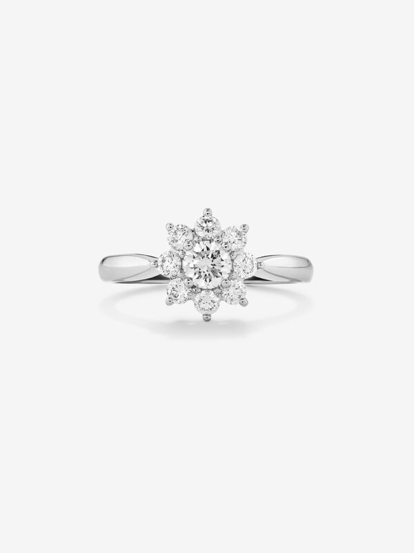 Anillo de Compromiso de Oro blanco con diamante, SL15001-00D030/DVVS2_V