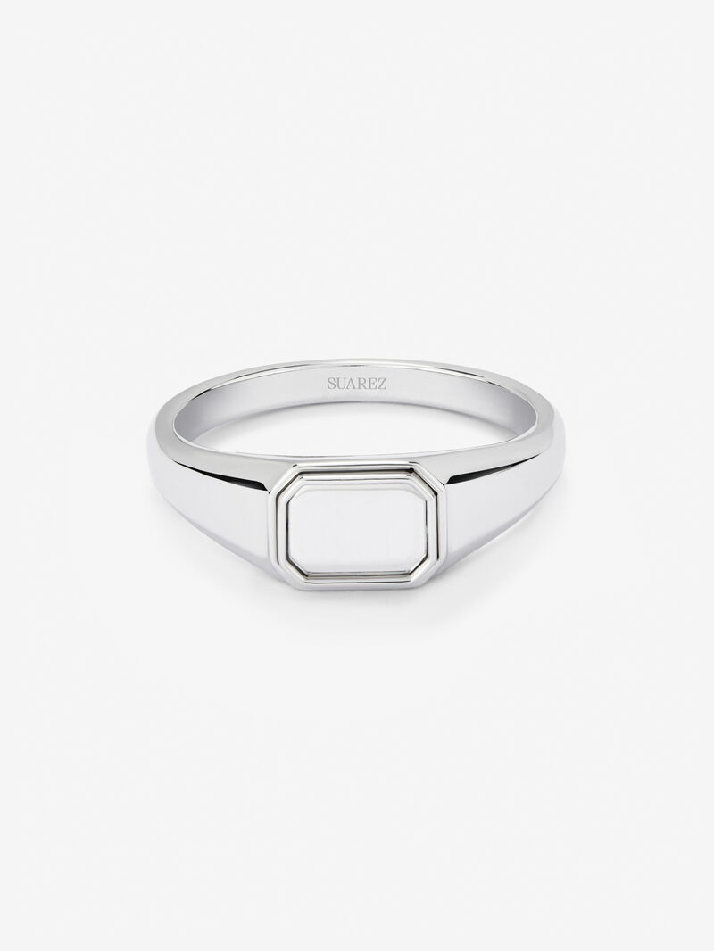 Small 925 silver signet ring image number 2