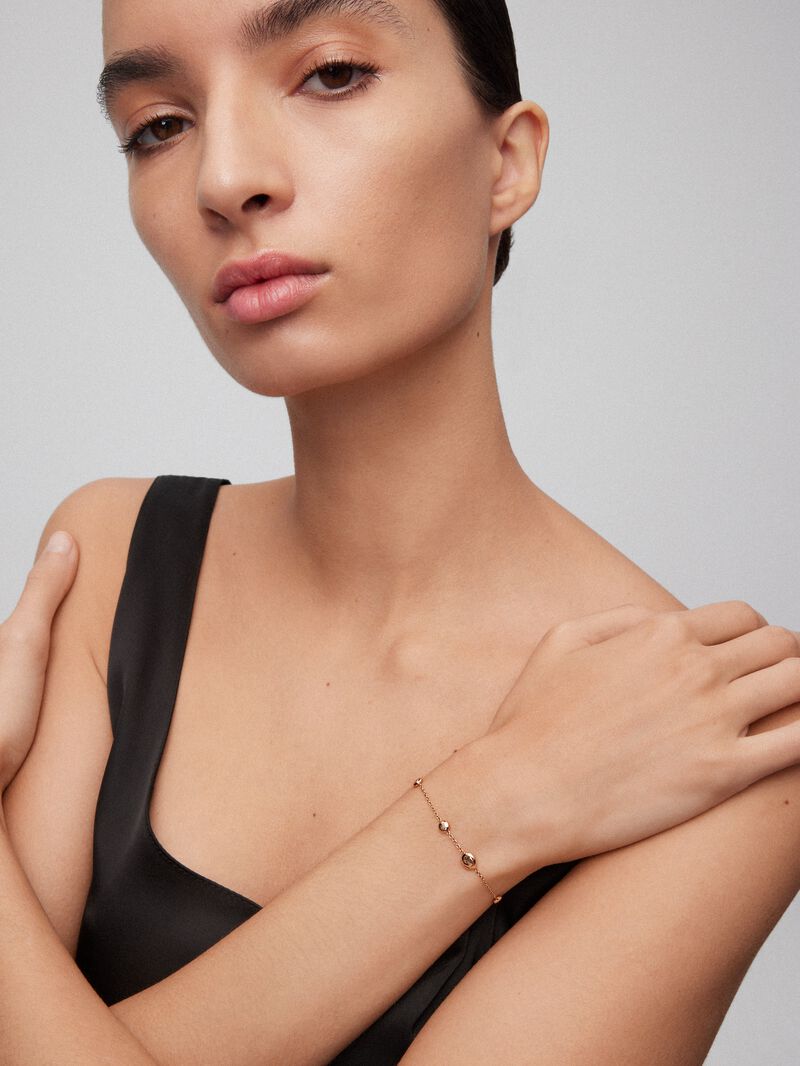 18K rose gold bracelet image number 0