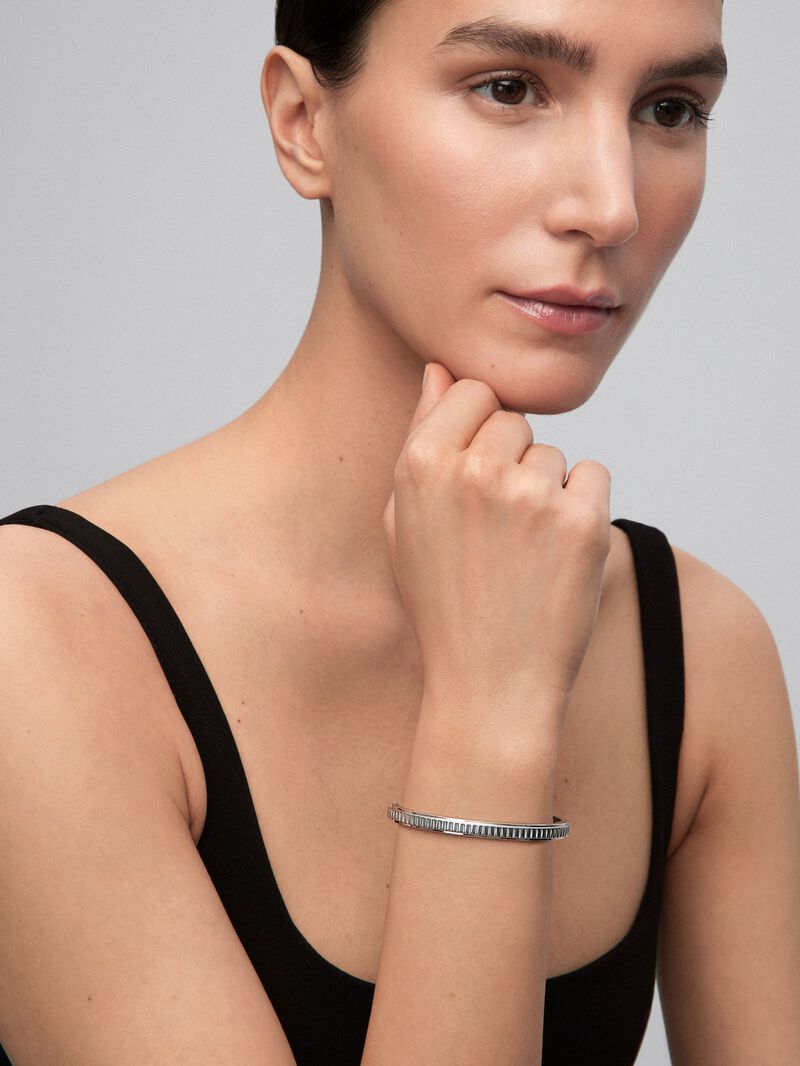 Rigid 925 silver bracelet image number 1