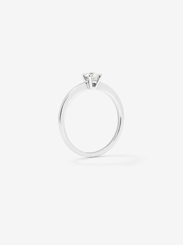 Anillo de Compromiso de Oro blanco con diamante, SL12003-00D030EVVS1N_V