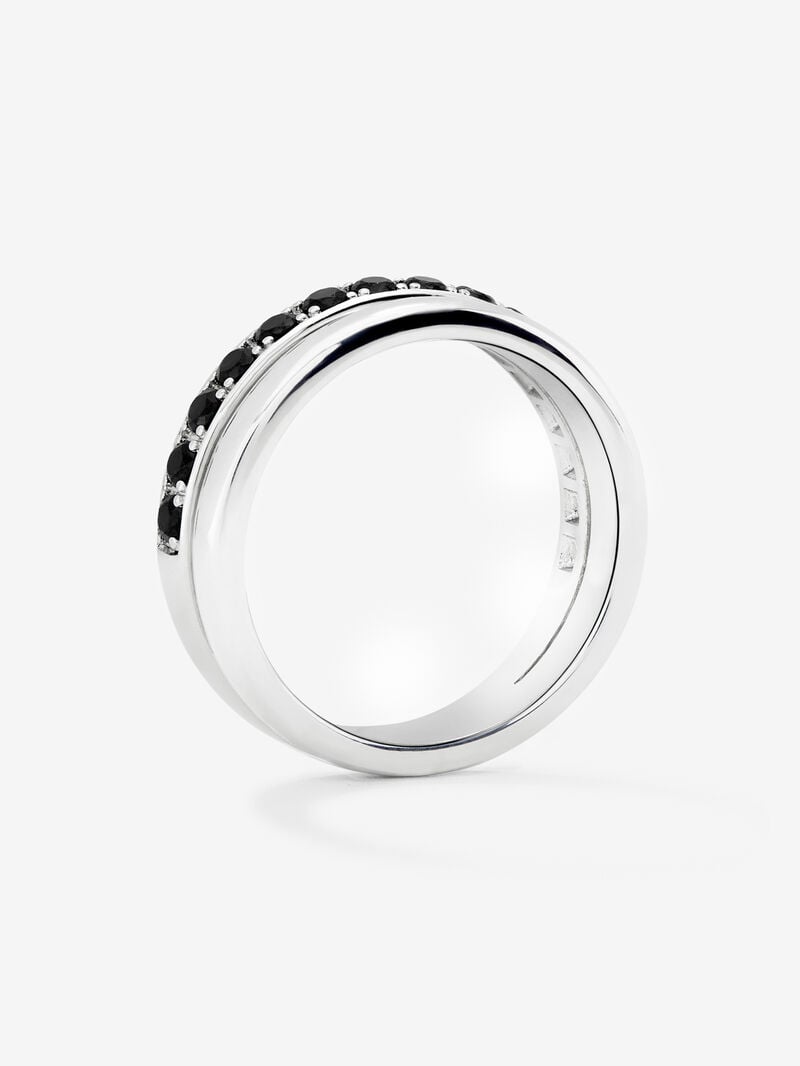 925 silver ring with 15 brilliant-cut spinels image number 3
