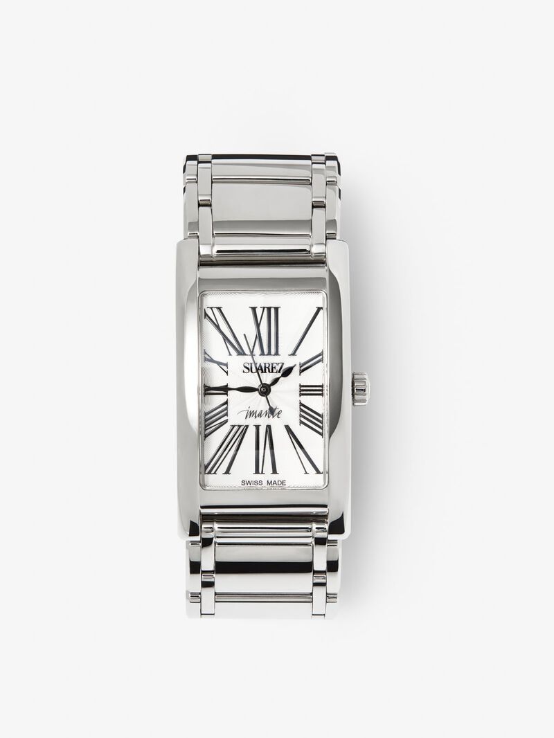 Stainless steel watch with sapphire crystal and quartz movement image number 0