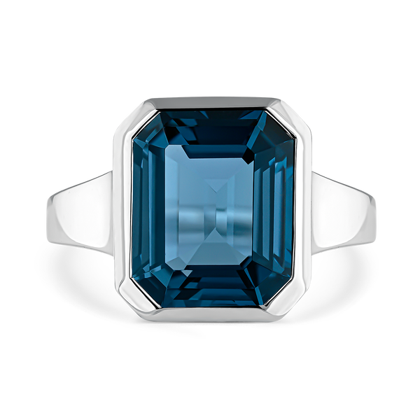 Blue Berlin ring 6,86 carats London topaz, SO21047-AGTPLN_V