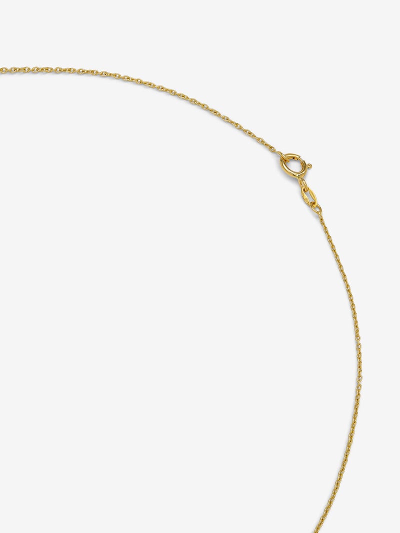 18K yellow gold pendant with two brilliant-cut emeralds totaling 0.29 cts, in a maple leaf design image number 4