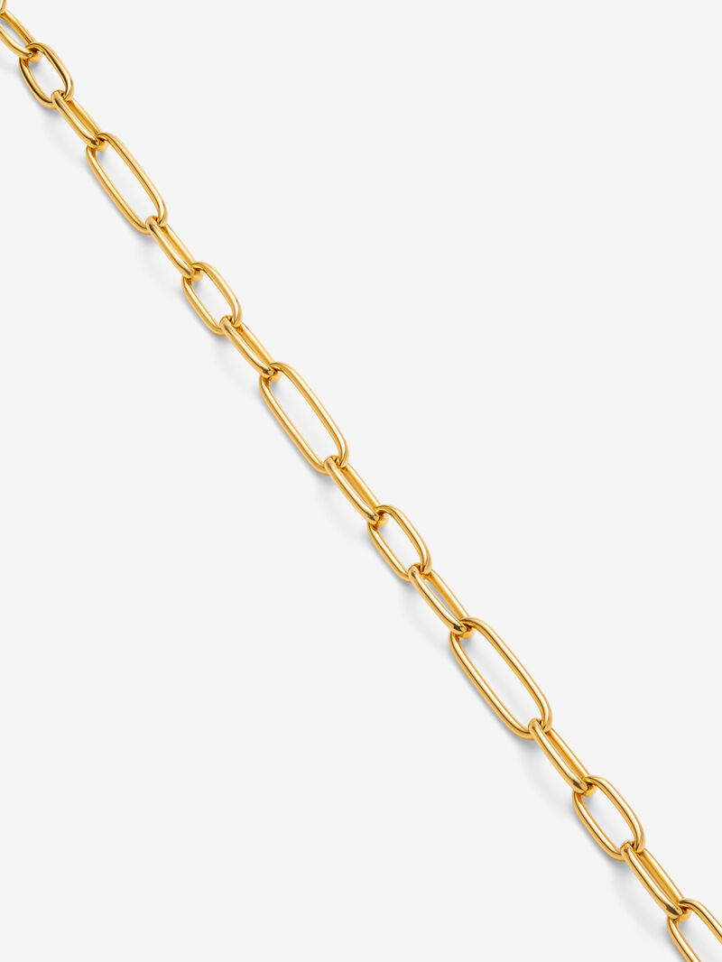 18K Yellow Gold Link Necklace with 11.5mm Australian Pearl image number 2