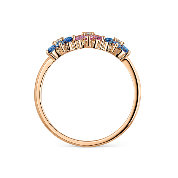 Frida ring 0,34 carats multicolor sapphires, SO21091-ORDZRZ_V