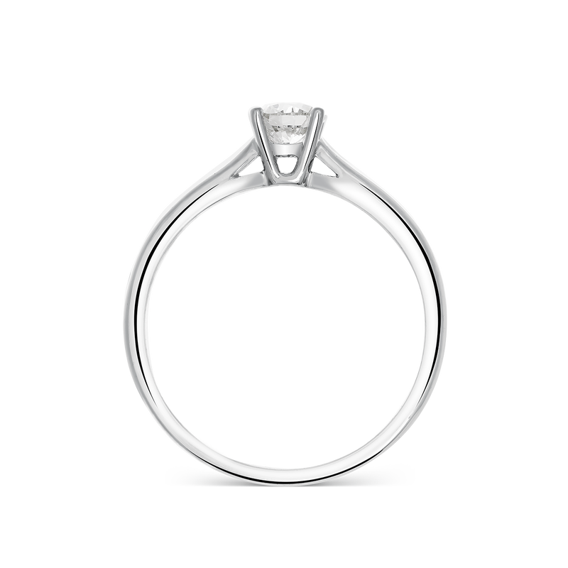 Anillo de Compromiso de Oro blanco con diamante, SL17004-00D030/DVVS1_V