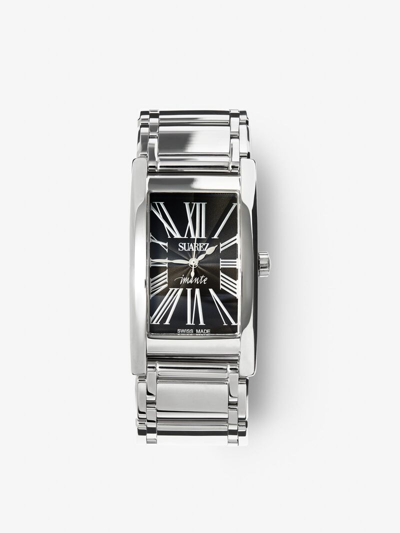 Stainless steel watch with sapphire glass and quartz movement image number 0