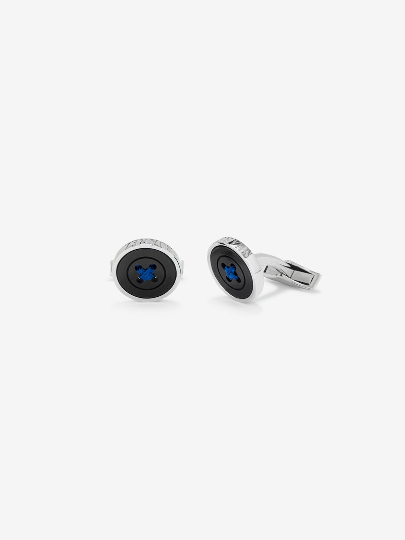 925 Silver and Onyx Cufflinks image number 0