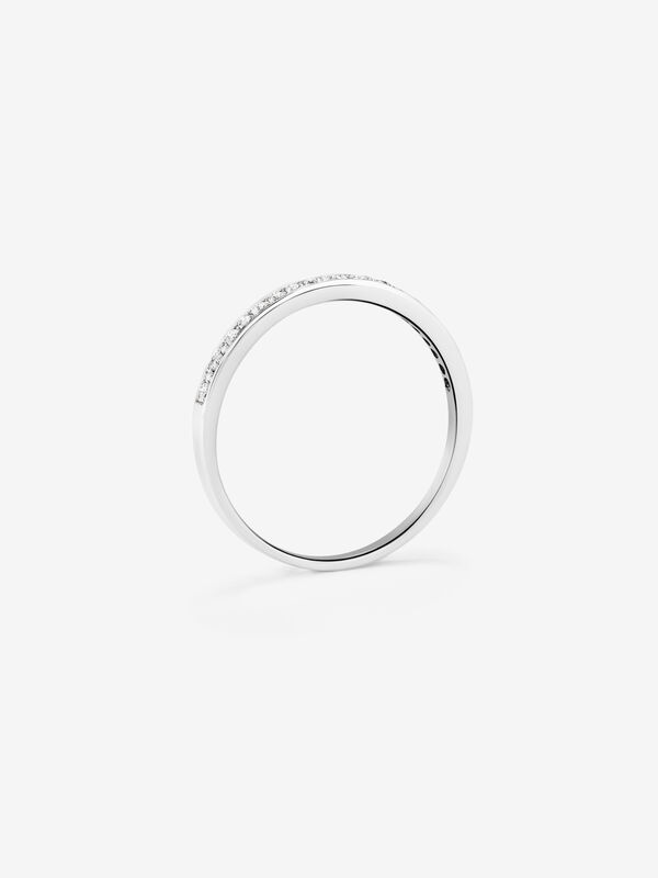 Media alianza de oro blanco con diamantes, AL0101M-0005_V