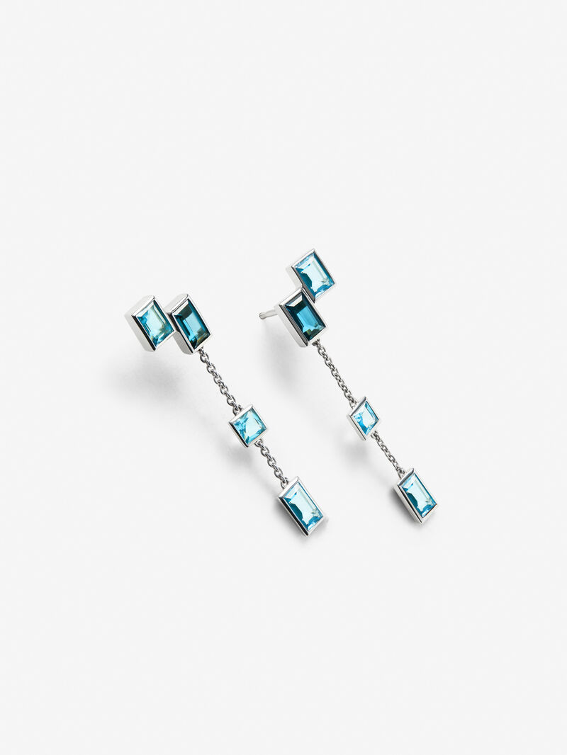Pendientes de plata bg tlon 7x4 7,2ct tswiss 3,53ct  image number 3