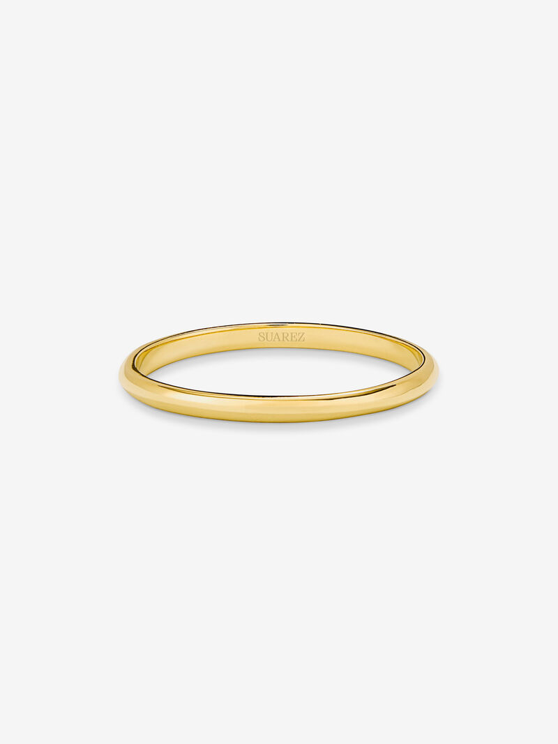 18K yellow gold wedding ring image number 2