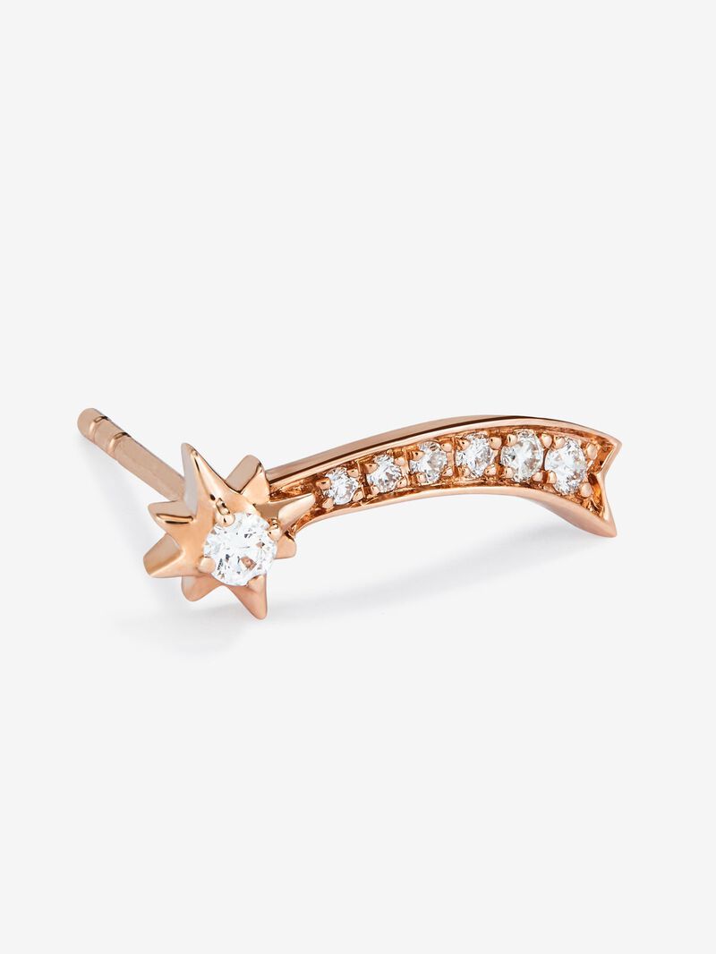 Individual Pending Estrella Fugaz Left Gold Gold 18k with diamonds image number 1