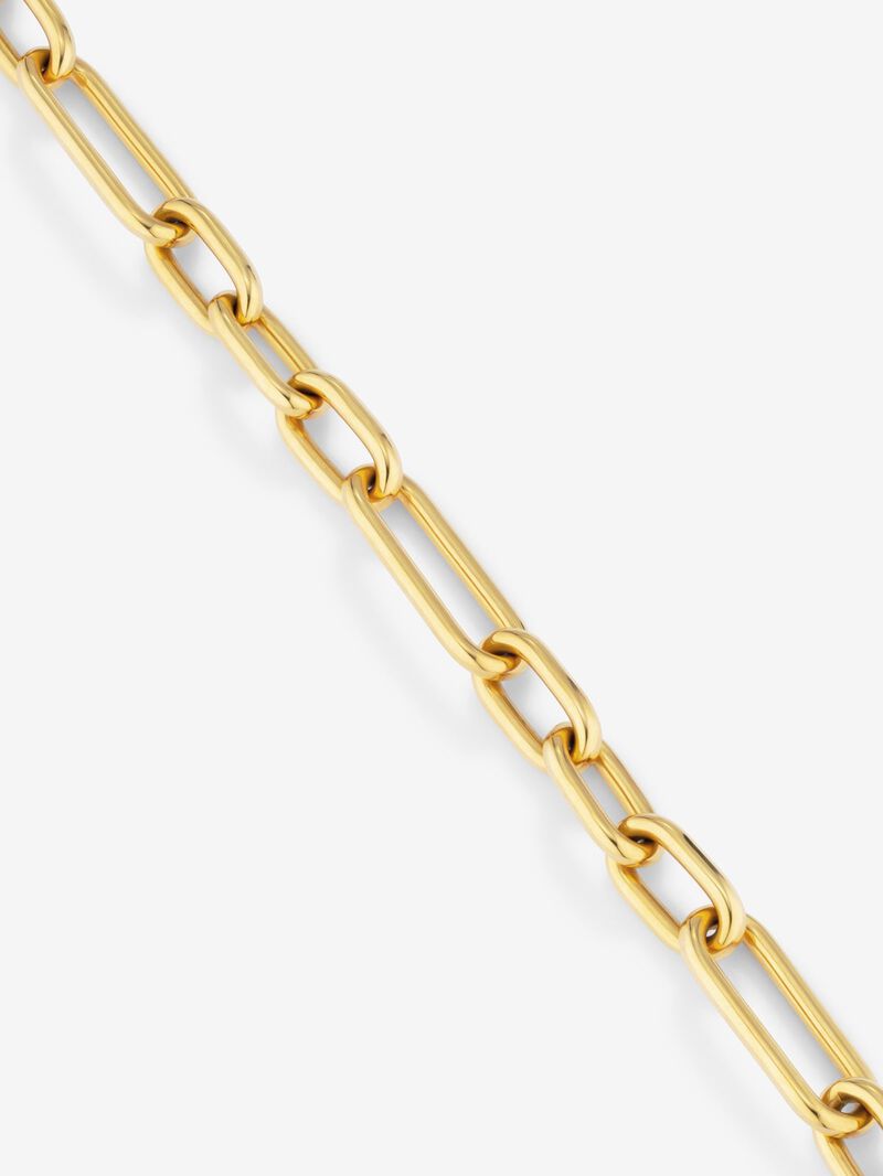 Large link bracelet in 18K yellow gold image number 2