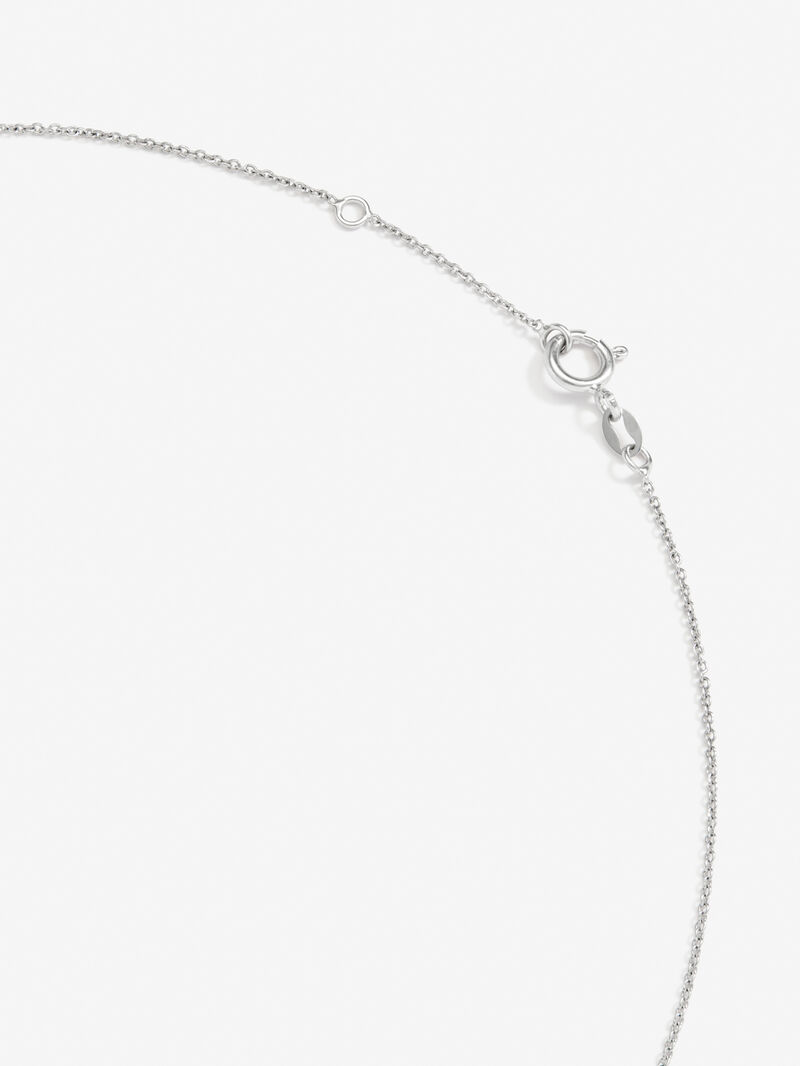 18K white gold pendant with intense red ruby ​​in 0.88 cts and diamonds 0.48 cts image number 4