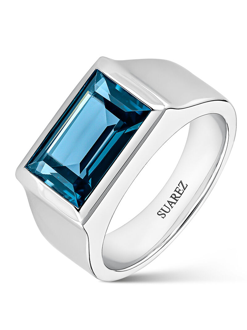 Sortija plata tp london bg 11x7 3,2ct blue_berlin image number 0
