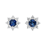 Big Three earrings 0,47 carats blue sapphires, PE15022-Z/A049_V