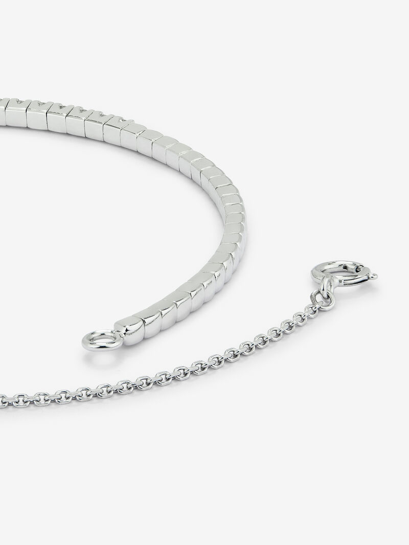 18K White Gold Diamond Rigid Bracelet image number 4