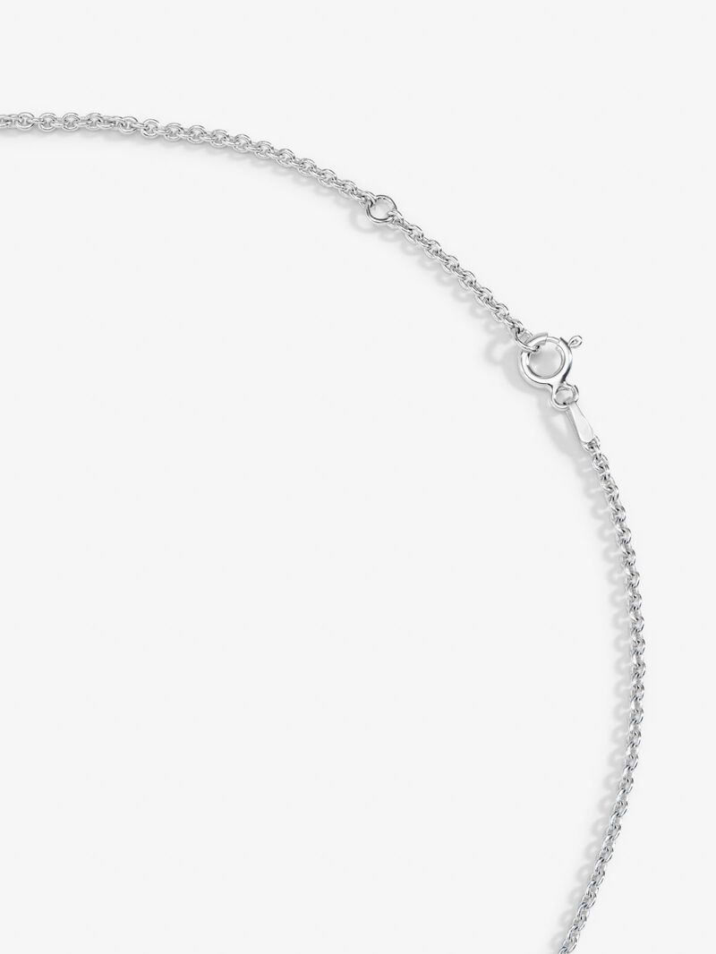 925 silver chain pendant with green amethyst image number 4