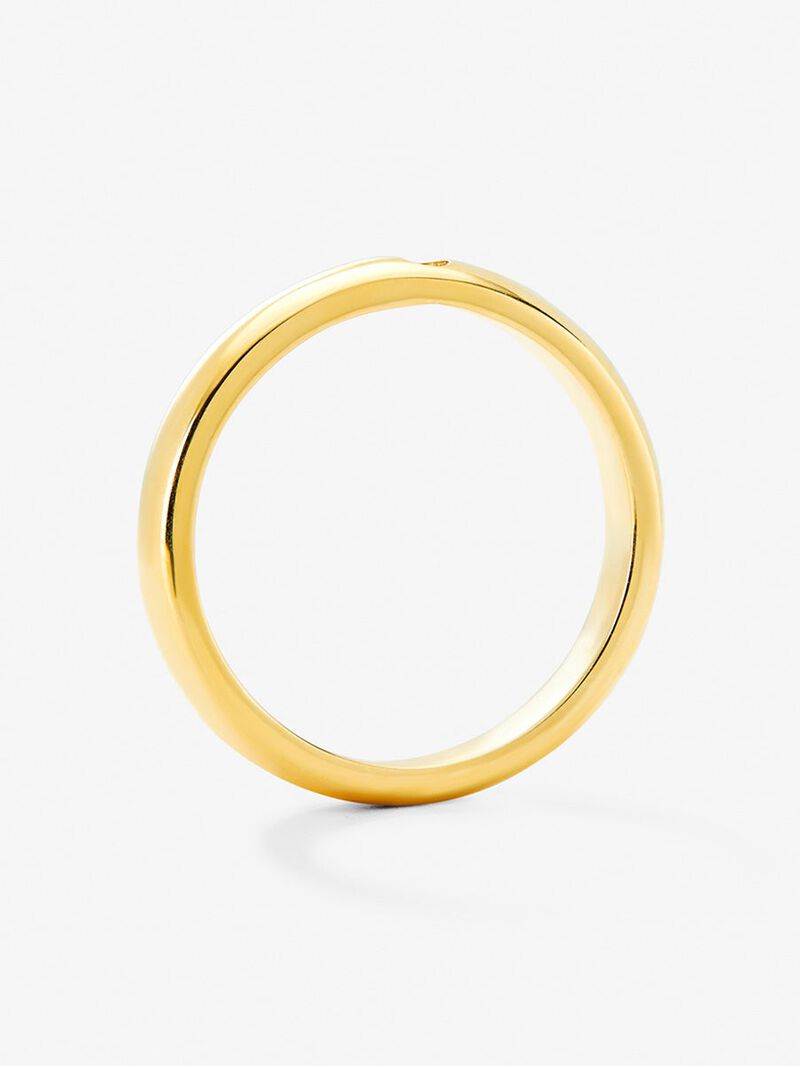 18K yellow gold alliance with 0.03 ct brilliant cut diamond image number 4