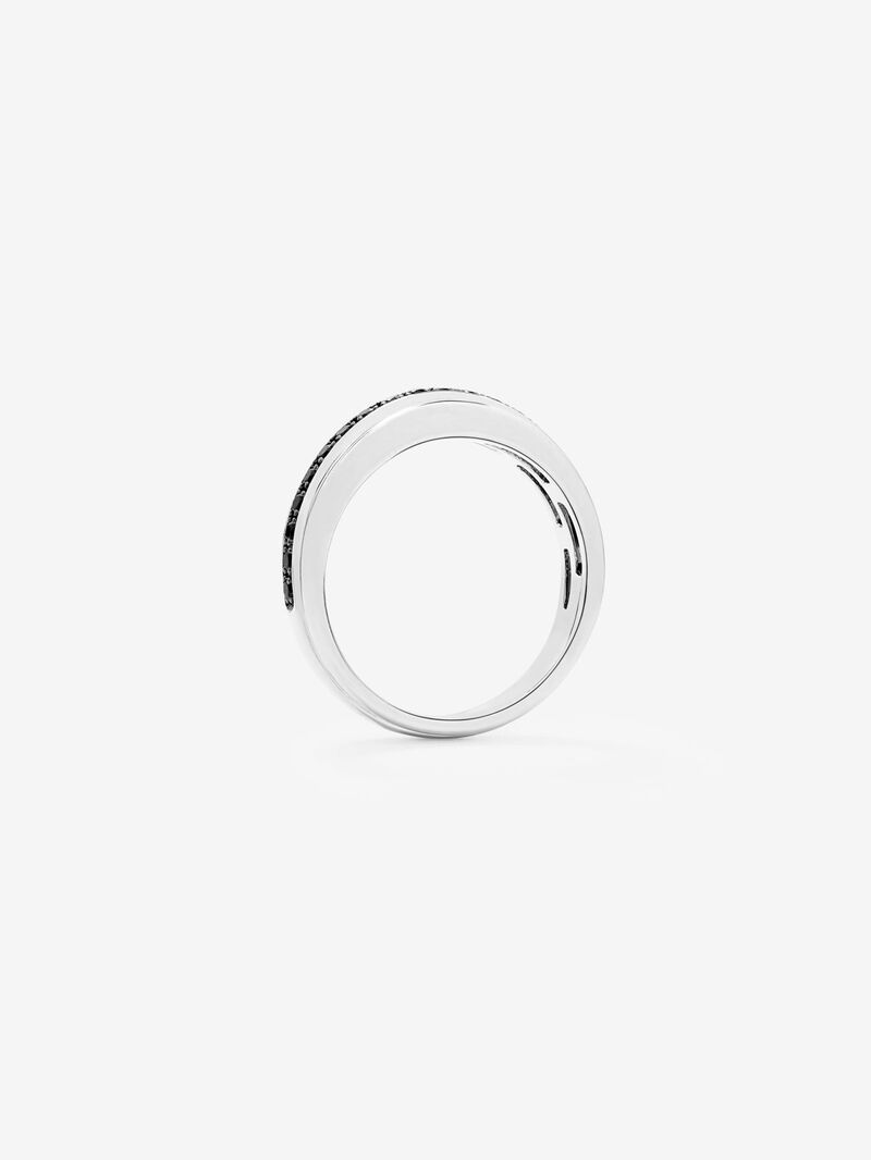925 Silver ring band with spinels image number 4