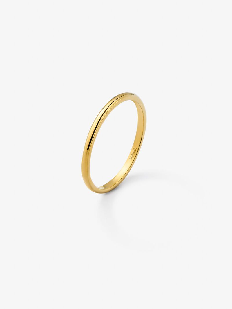 18K yellow gold wedding ring image number 0
