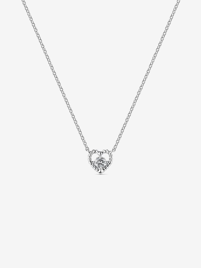 White gold grace pendant with diamond image number 0