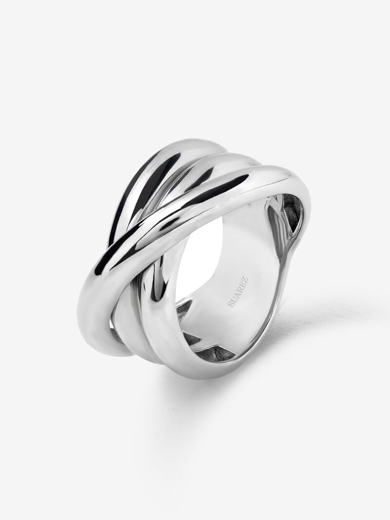 925 silver cross multi-arm ring image number 0