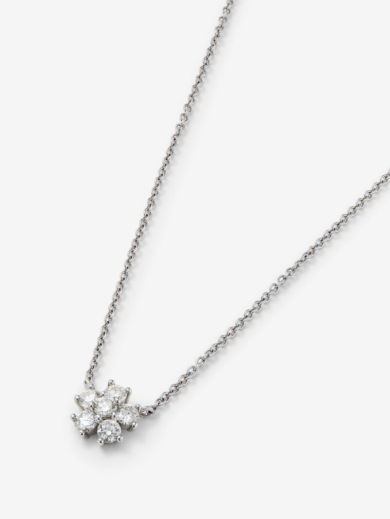18K white gold pendant with diamonds image number 2