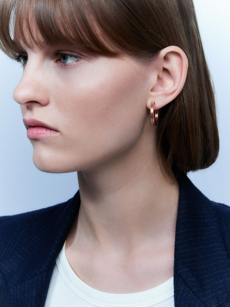 18kt Rose Gold Earrings image number 2