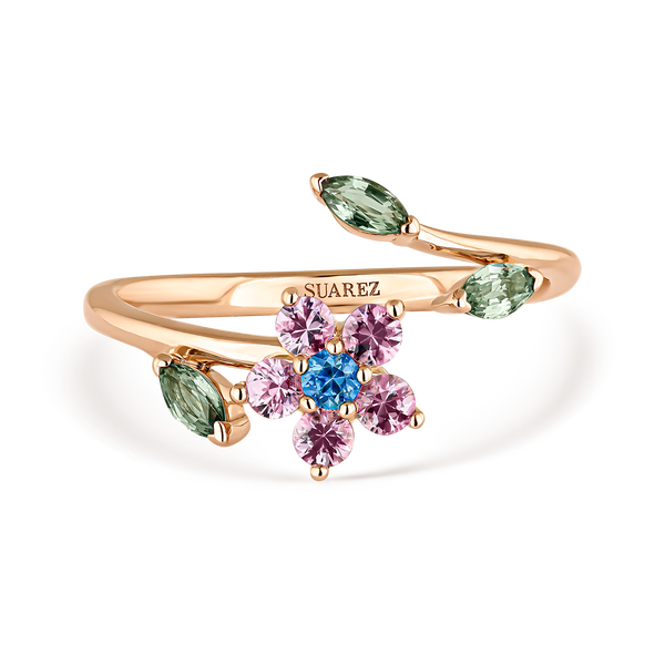 Frida ring 0,55 carats multicolor sapphires, SO21106-ORZMULT_V