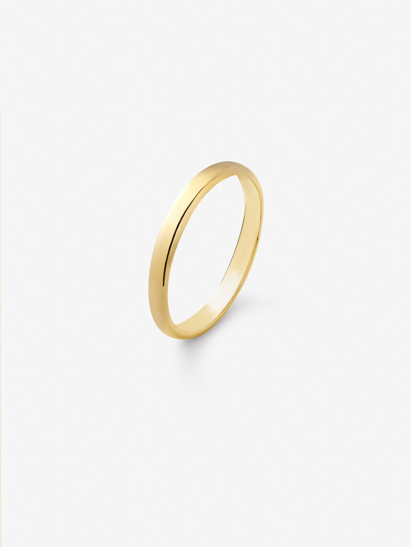 18K Yellow Gold Wedding Band of 2.30mm image number 0