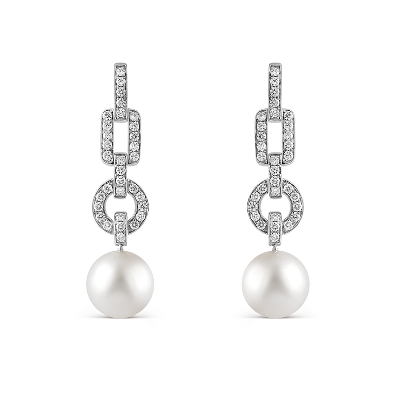 Pearls earrings, PE15073-OBD_V