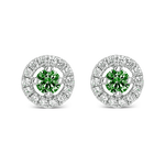 Big Three earrings 0,25 carats green emeralds, PE7031-E/A004