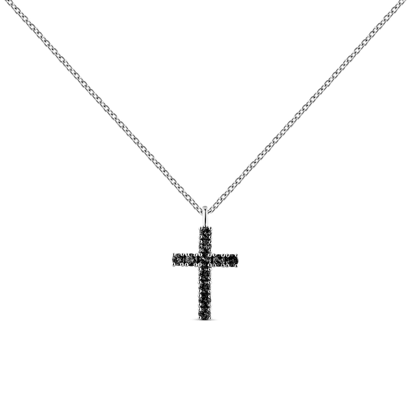 Argento cross necklace, CR13002-AGESP18_V