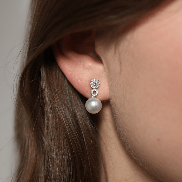 Pearls earrings, PE15055-OBPAD_V